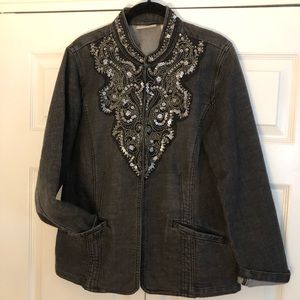 Chico’s embellished jacket